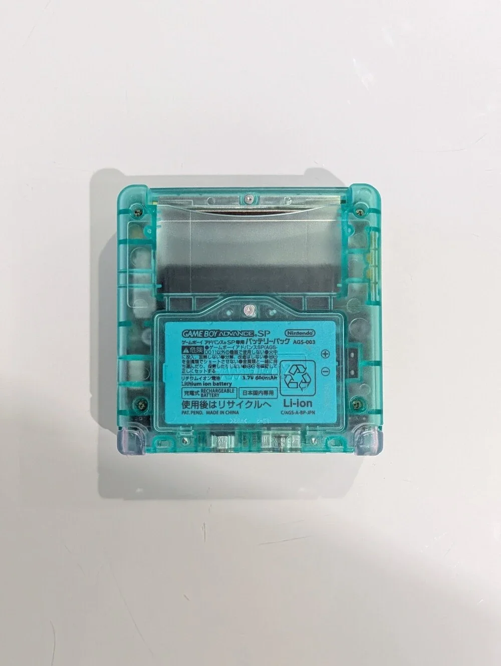 Transparent Clear Green Nintendo Game Boy Advance SP AGS-001 GBA SP